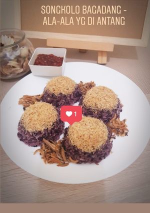 Foto resep Ketan/Songkolo BAGADANG - MKS + Sambel Terasi