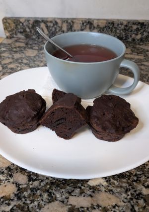 Una foto de Muffins de banana y chocolate Sin Azúcar Sin Endulcorante y Sin Tacc