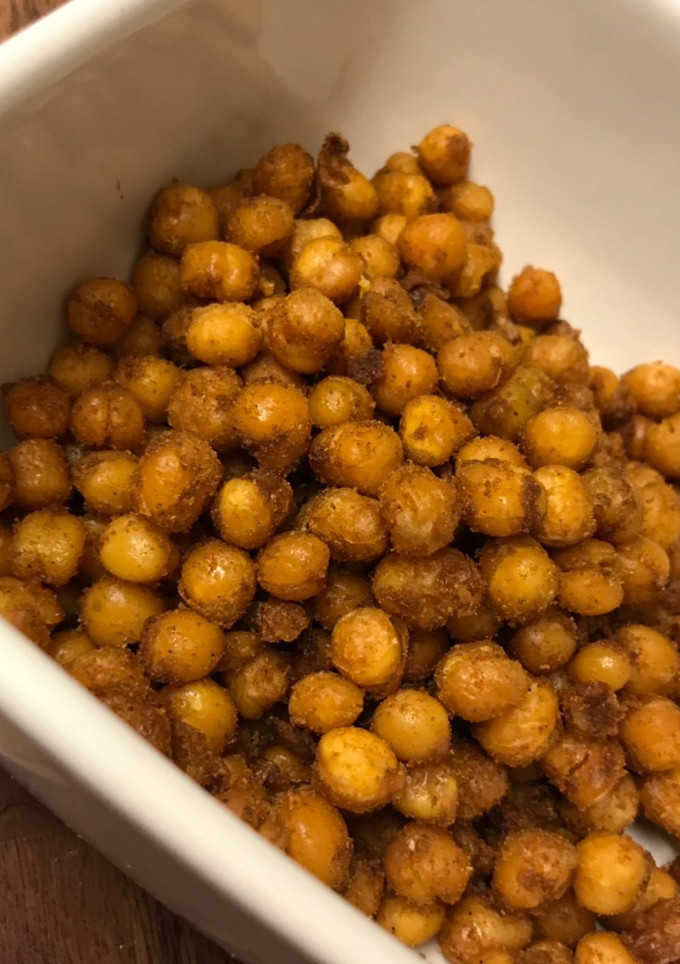 Una foto de Garbanzos al horno • Snack saludable