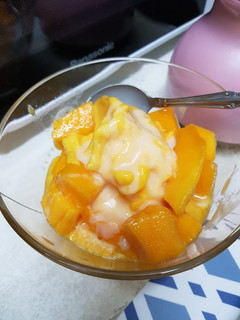夏天就愛芒果冰沙 的食譜成品照片