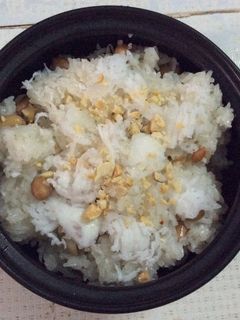 Hình của món Xôi đậu phộng nước cốt dừa.