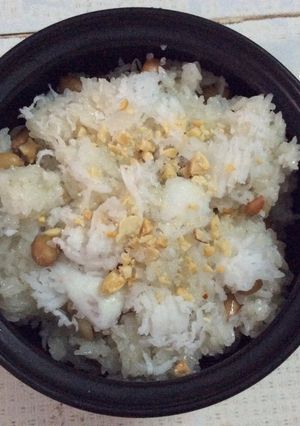Hình của món Xôi đậu phộng nước cốt dừa.