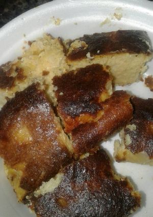 Una foto de Chipa guazu con cebolla