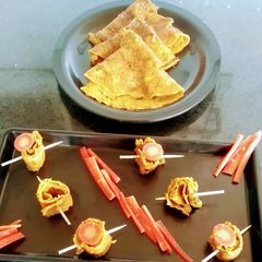 A picture of Carrot Besan Chilla.