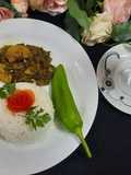 Palak,Methi, Soya Saag n aloo with Amrood ka juice