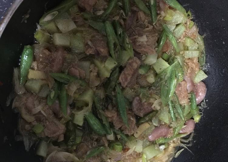 Bagaimana meracik Tumis daging buncis kacang merah, Menggugah Selera