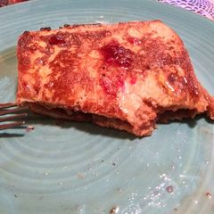 Pb&j stuffed french toast A picture of Pb&j stuffed french toast.