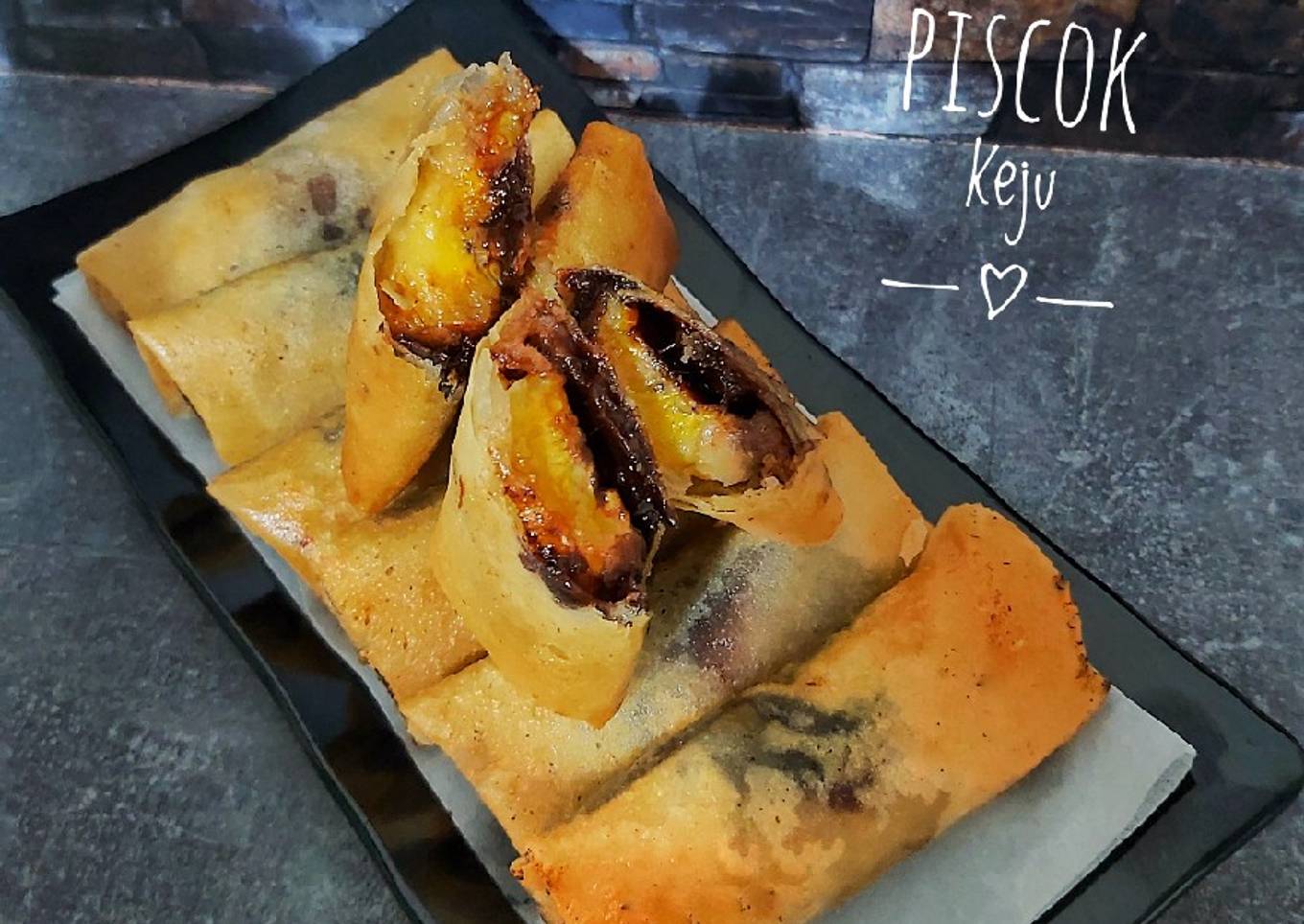 Lumpia Pisang Renyah (Piscok keju)