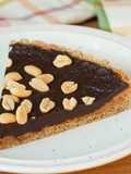 Tarta cu unt de arahide si ciocolata (de post/vegan)