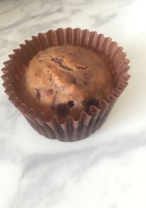 Una foto de Muffins frutos del bosque. Veganos y sin glúten