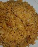 Locrio de saldinas con coco
