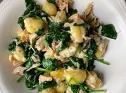 Una foto de gnocchi air fryer