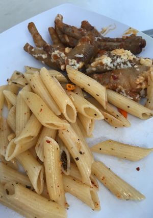 Foto resep Aglio olio with dakbal (ceker ala korea)