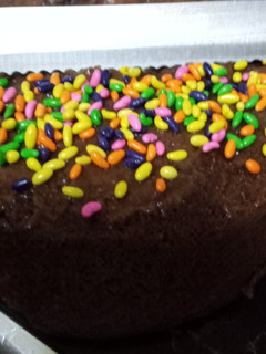 A picture of Microwave eggless chocolate cake.
