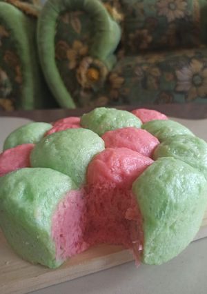 Foto resep Roti Sobek Kukus Isi Coklat Super lembut