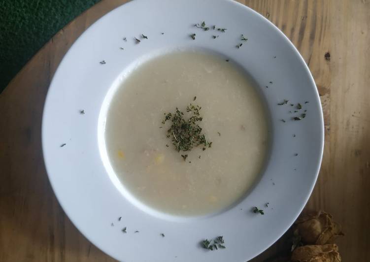 Langkah Mudah Menyiapkan Healthy Potato Soup Cream || NO Milk or Heavy Cream Bikin Manjain Lidah