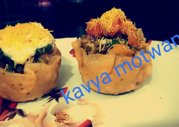How to Prepare Creative Yummy chaat katori for Lunch Food