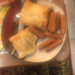 A picture of Provolone beef pastry pockets.