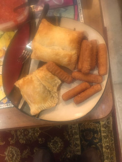 A picture of Provolone beef pastry pockets.