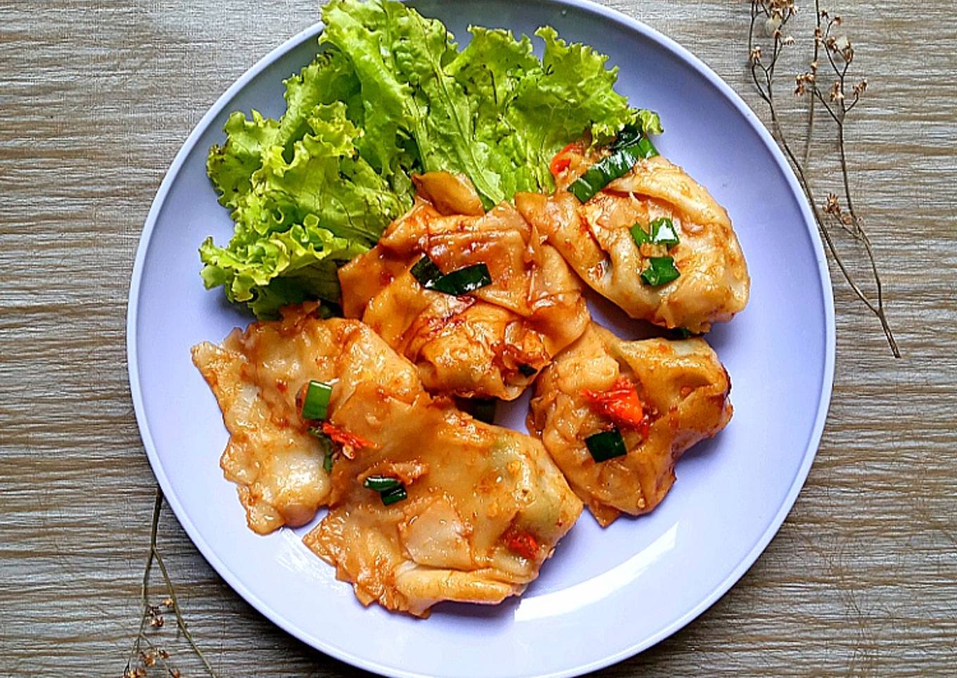 Pangsit Goreng Simple (kulit pangsit instant)