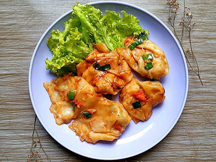 Langkah Gampang Membikin Resep  Pangsit Goreng Simple (kulit pangsit instant) yang Enak Banget, Lezat Sekali