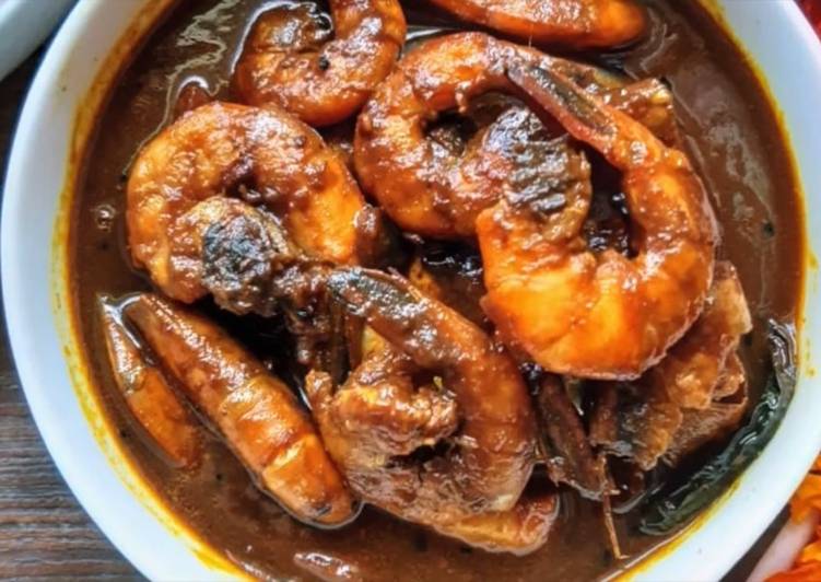 Recipe of Ultimate Prawns in the Tangy Tamarind Curry (Tetul diye Chingri Tok)