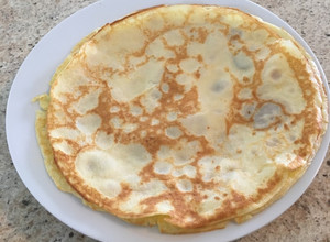 Una foto de Panqueques o crepes con dulce de leche