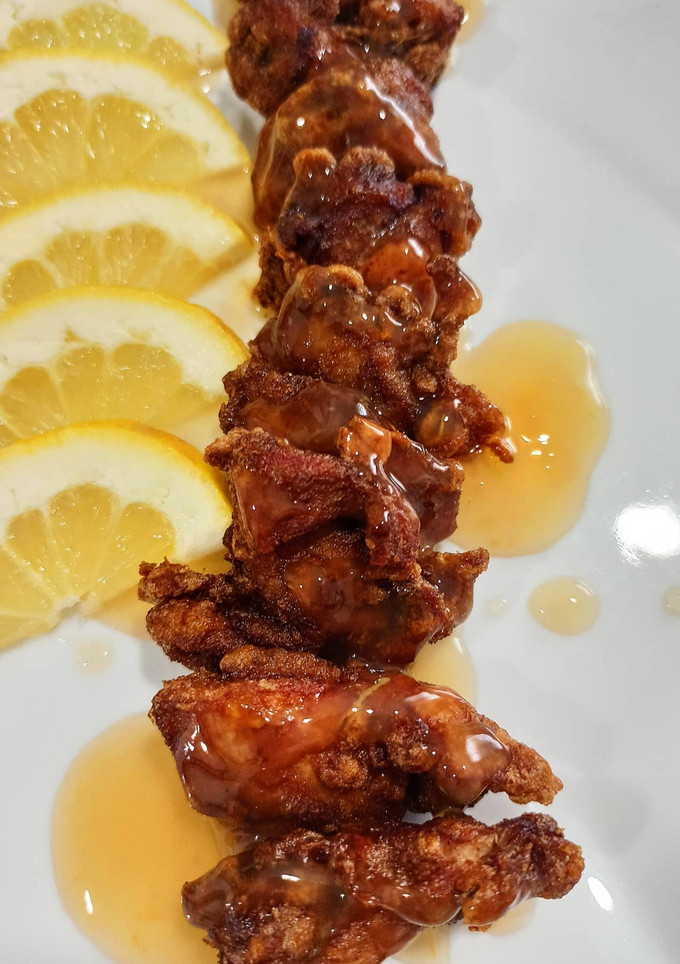 Una foto de Pollo al limón🍋.| Estilo chino🧧|