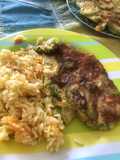 Tortilla de zucchinis y longaniza
