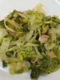 Acelga Salteada com Bacon Crocante