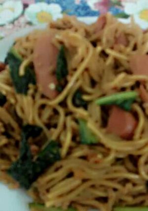 Foto resep Mie goreng terasi pedas
