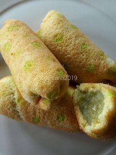 Foto resep Green Tea Roll Cake Mini (Ekonomis - Chocolatos Green Tea)