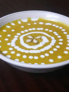 A picture of Coconut cream butter nut soup #Teamcontest#THEBIGFIVE#Kidsmenu#.