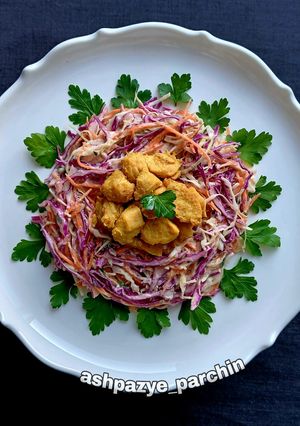 عکسی از دستور سالاد رژیمی پروتئینی 🌸