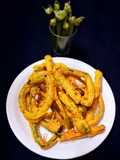 Fried onion Scapes Rings