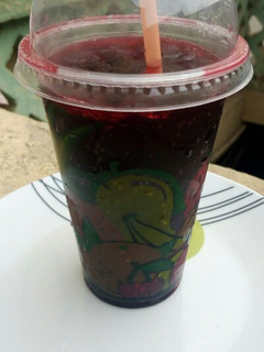 A picture of Two ingredients carbonated zobo drink.