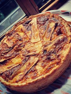 Une photo de Tarte au brie et aux poireaux