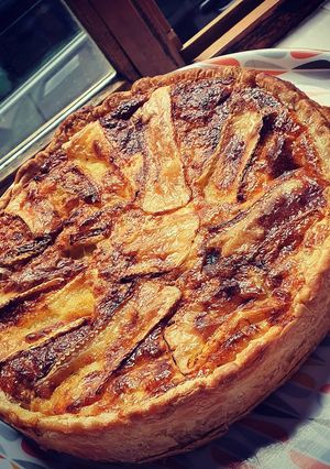 Une photo de Tarte au brie et aux poireaux