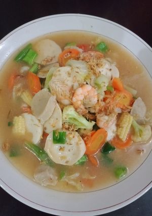 Foto resep Capcay seafood kuah