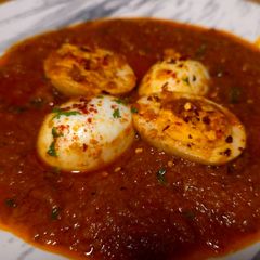 A picture of Spicy Egg Curry.