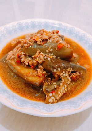 Foto resep Hot Pot Ayam Cincang dan Terong