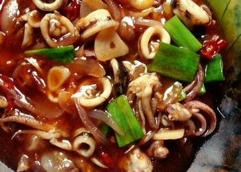 Resep Unik Cumi Saus padang Gurih Mantul