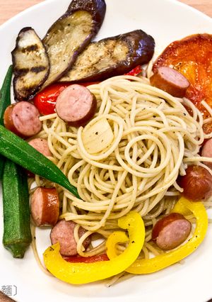 菲姐私房菜-野菜蔬食義大利麵 的食譜成品照片
