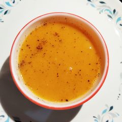 A picture of Pumpkin Soup (no onion no garlic).