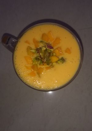 A picture of Mango Shake / lassi / smoothie.
