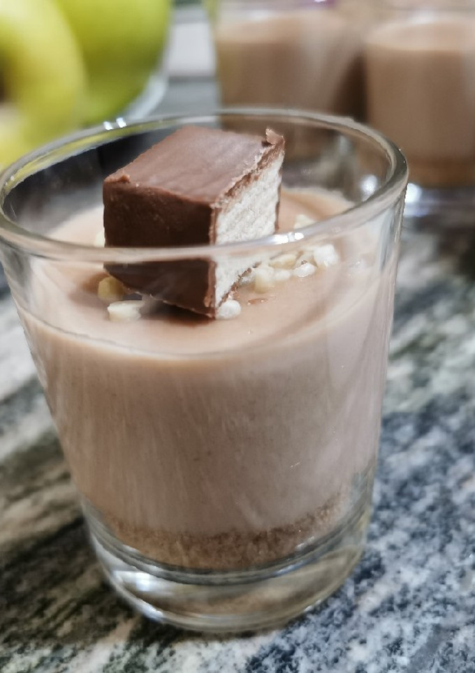 Una foto de Vasitos de ambrosías de chocolate!!!