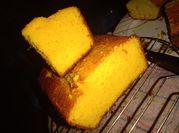 Una foto de budín de mandarina