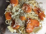 Una foto de pasta camote