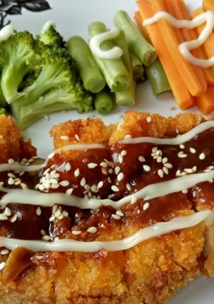 Foto resep Chicken katsu teriyaki sauce