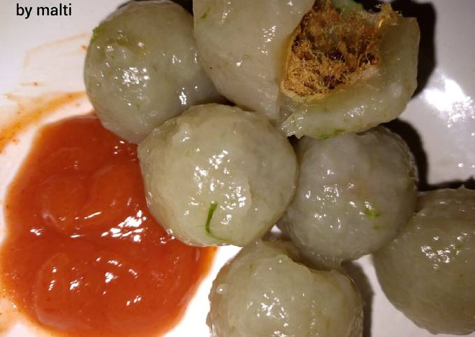 Cilok Tepung Isi Abon Sapi (Homemade)